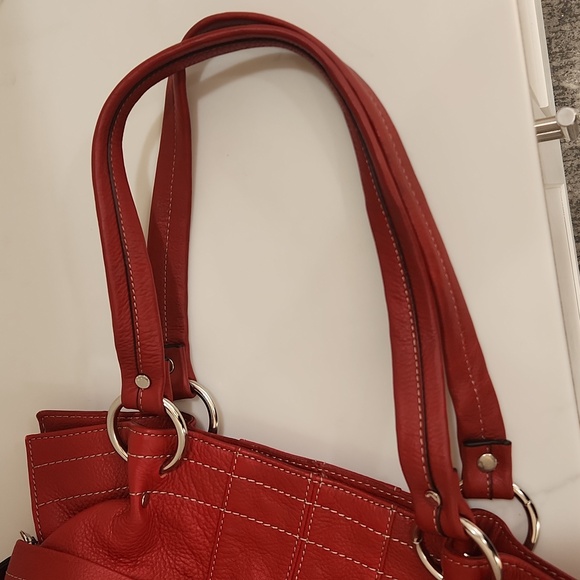 EUC Tignanello Red Leather bag - Picture 8 of 15